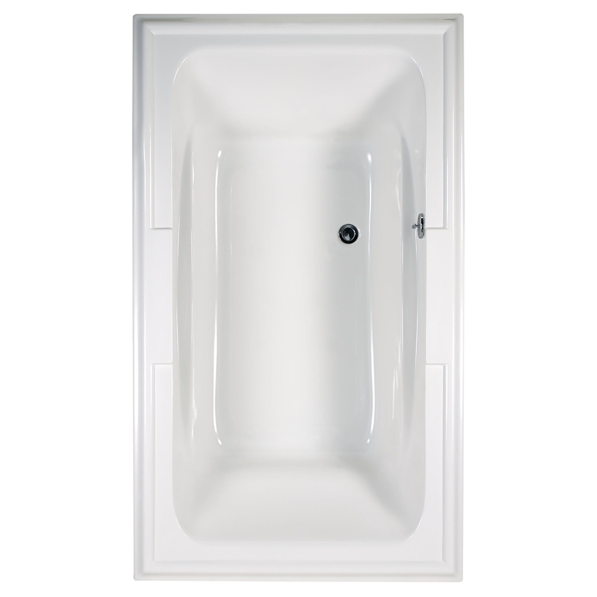 Town Square 72 x 42 Inch Drop In Bathtub With EcoSilent EverClean Hydromassage System WHITE